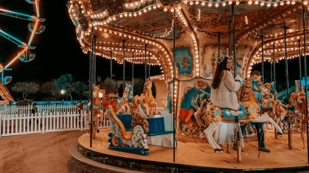 Carousel at night