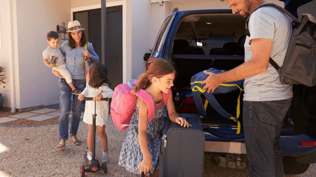 Summer family vacation packing